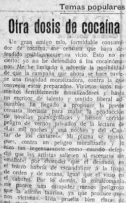 Otra dosis de cocaína