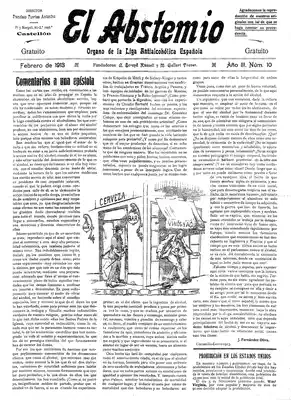 El Abstemio (febrero de 1913)